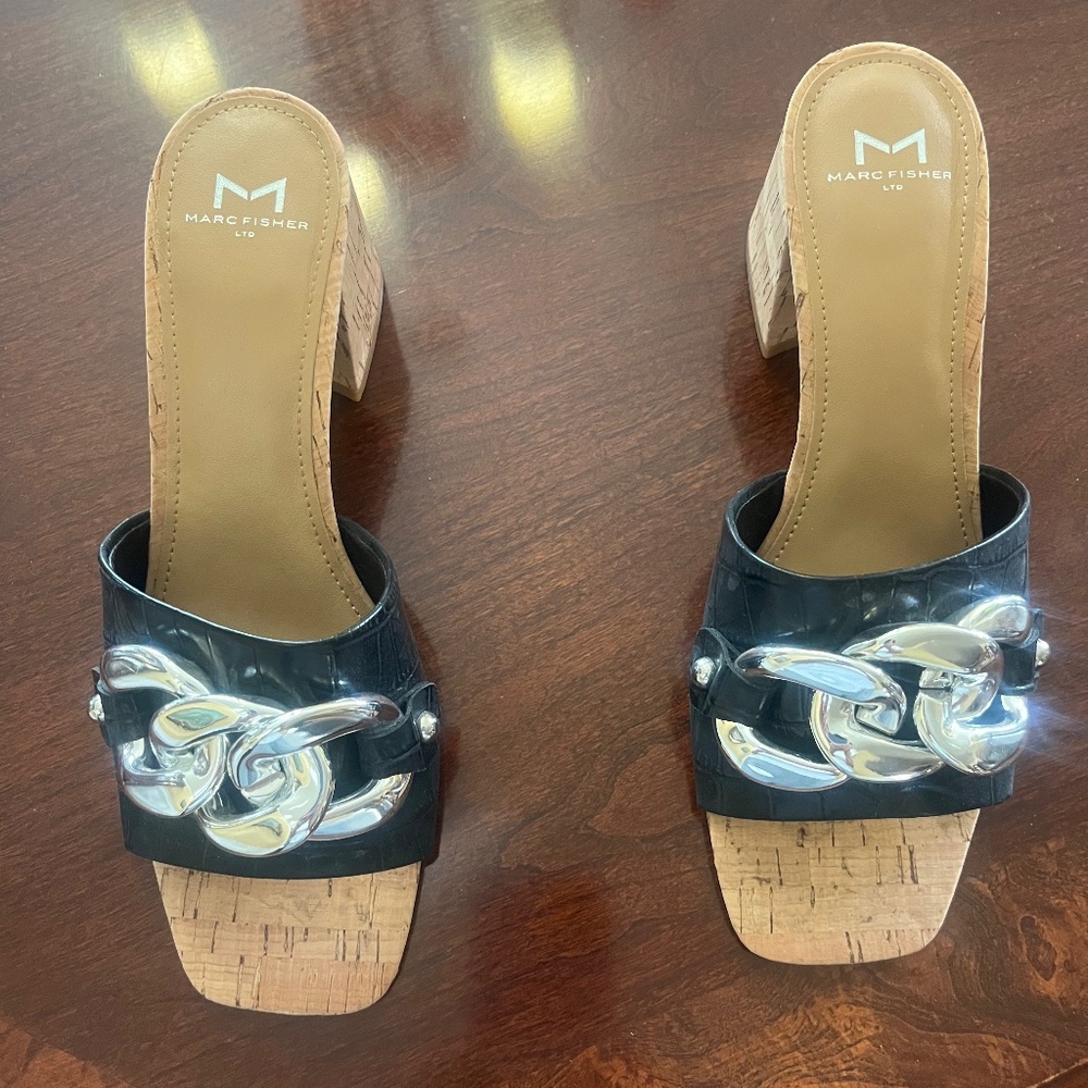 Marc Fisher Heel Sandal Size 8